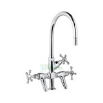 Water Tap, Swan Neck, Light, Chrome